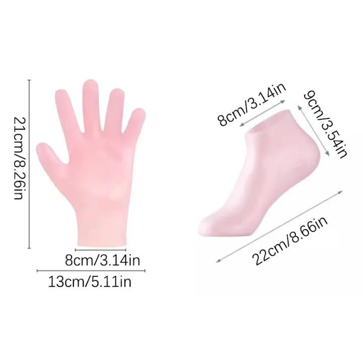 Ultimate 2-in-1 Silicone Spa Set: Say Goodbye to Cracked Heels & Dry Hands