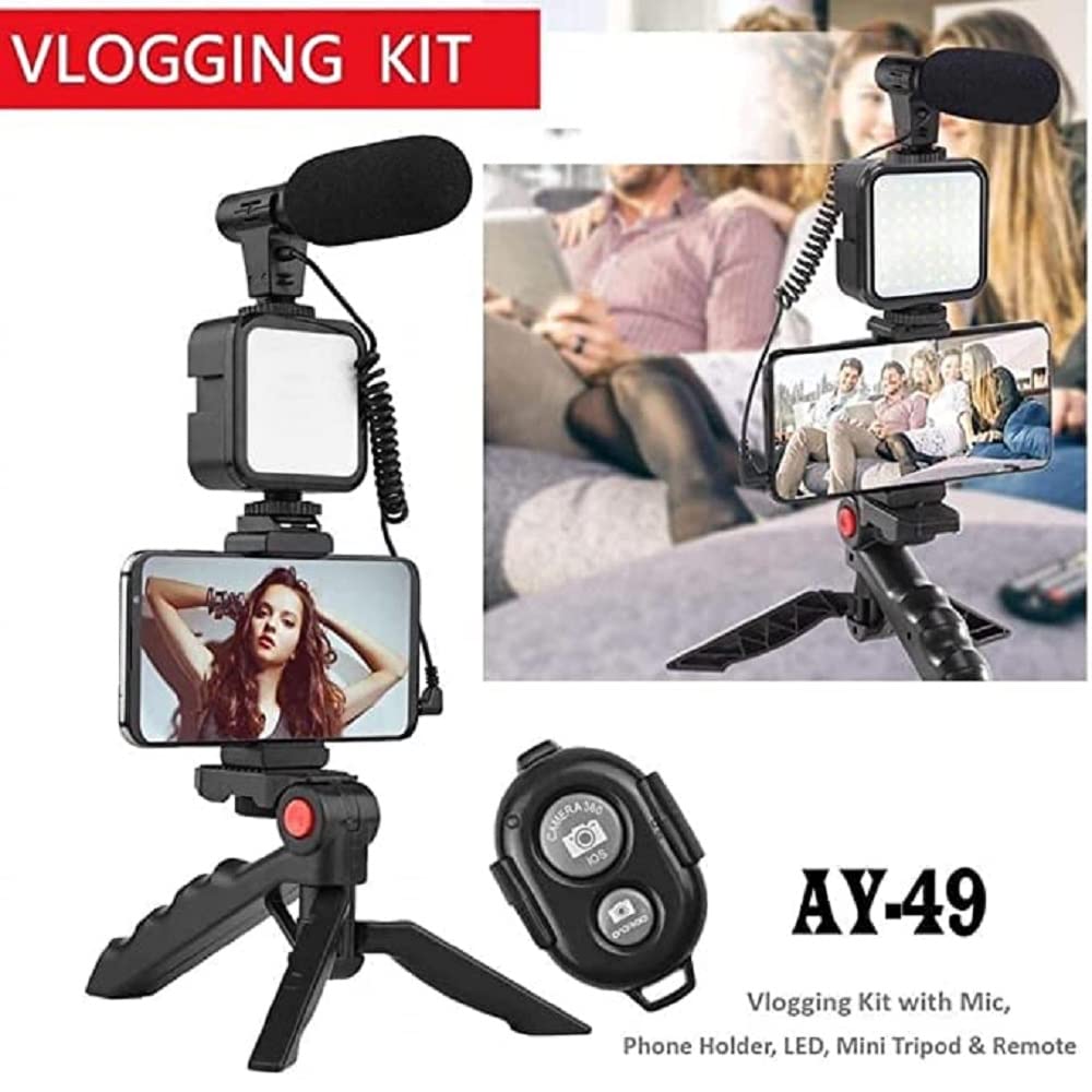 Ultimate 5-in-1 Vlogging & Video Creation Kit – Professional Studio in Your Pocket