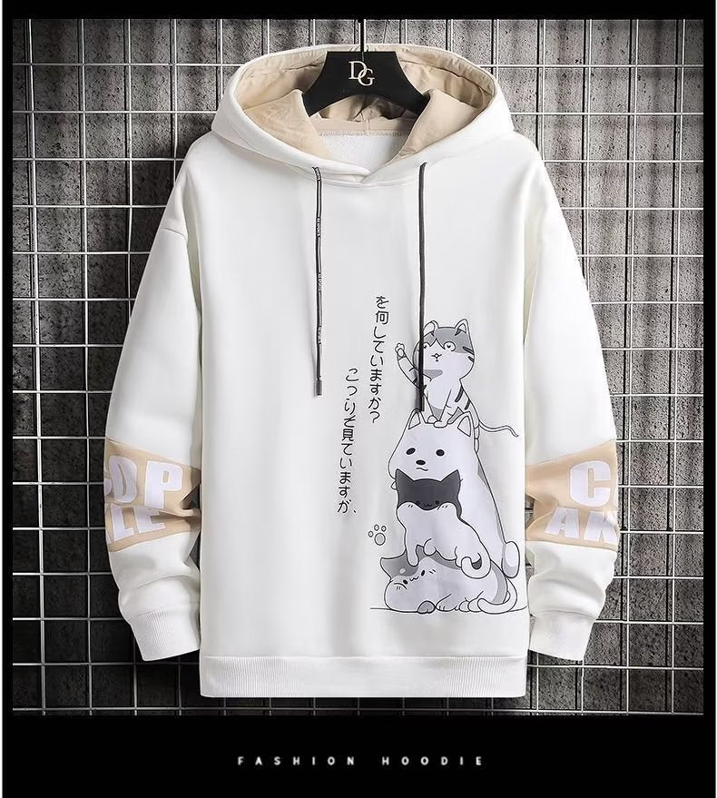 Spring and Autumn New Hooded Sweatshirt Men's/Teenager_ Korean Style Oversized Hoodie _ Fashionable /All-match Men's Sweatshirt