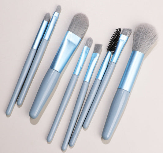 Makeup brush set: one-word foundation brush,loose paint eye shadow brush, beauty makeup tool, eyebrow brush ,lip brush and  set brush