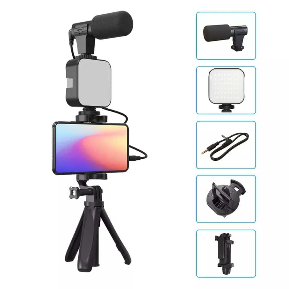 Ultimate 5-in-1 Vlogging & Video Creation Kit – Professional Studio in Your Pocket