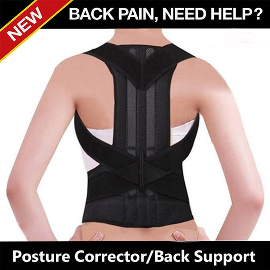 Adjustable Back Posture Corrector for Men & Women – Comfortable and Breathable Support Brace