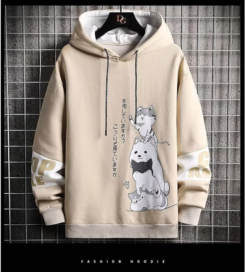 Spring and Autumn New Hooded Sweatshirt Men's/Teenager_ Korean Style Oversized Hoodie _ Fashionable /All-match Men's Sweatshirt