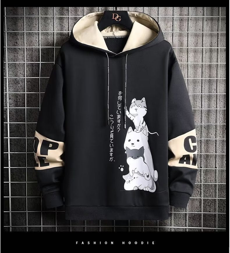 Spring and Autumn New Hooded Sweatshirt Men's/Teenager_ Korean Style Oversized Hoodie _ Fashionable /All-match Men's Sweatshirt
