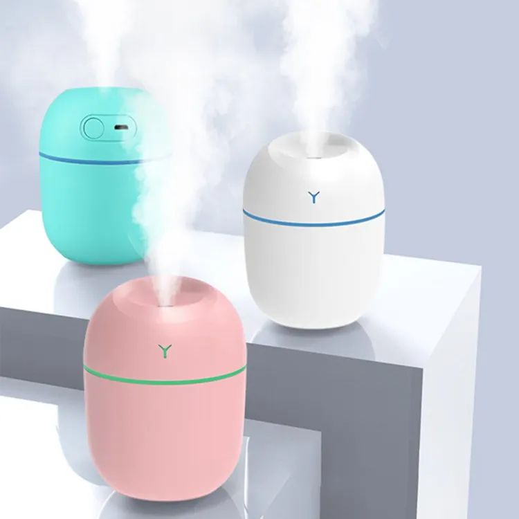 Serene Focus™ USB Cold Mist Humidifier & Glow Diffuser – Silent Aromatherapy for Study & Sleep
